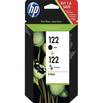 HP 122 Ink cartridge -2 pack (black & Tri-color)